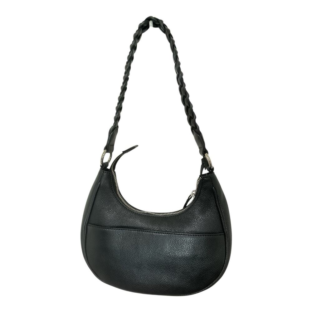 Brighton Black Leather Finn Convertible Shoulderbag Interlok Harmony Hobo (EUC) - Picture 6 of 12
